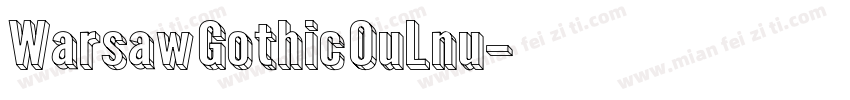 Warsaw Gothic OuLnu字体转换